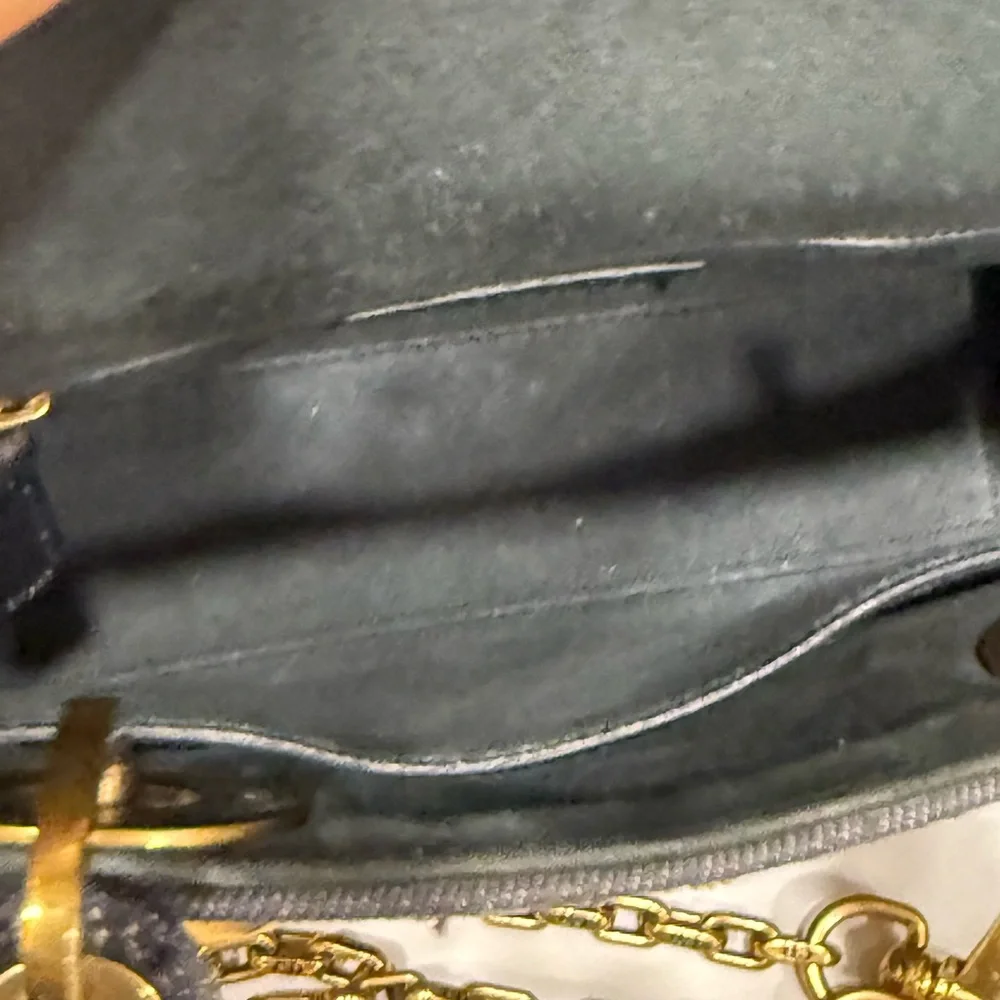 LADY DIOR DENIM ALL HAND STUDDED AND STITCHED with beautiful gold hardware SMALL - Picture 6 of 10